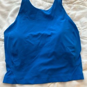 Lululemon align high neck tank top. Size 4.  Poolside color.